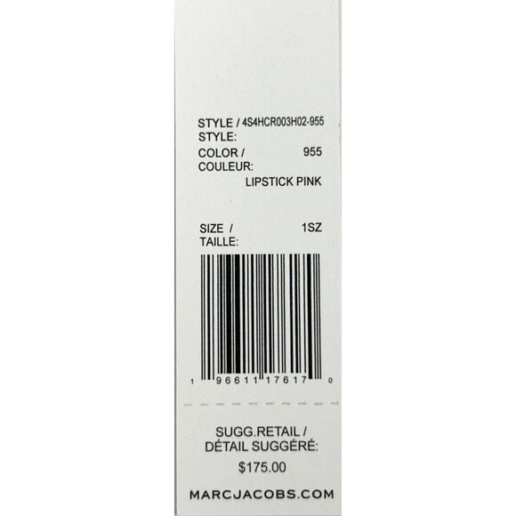 Marc Jacobs Canvas Small Shoulder Crossbody Tote Purse Lipstick Pink Handbag - Picture 4 of 4